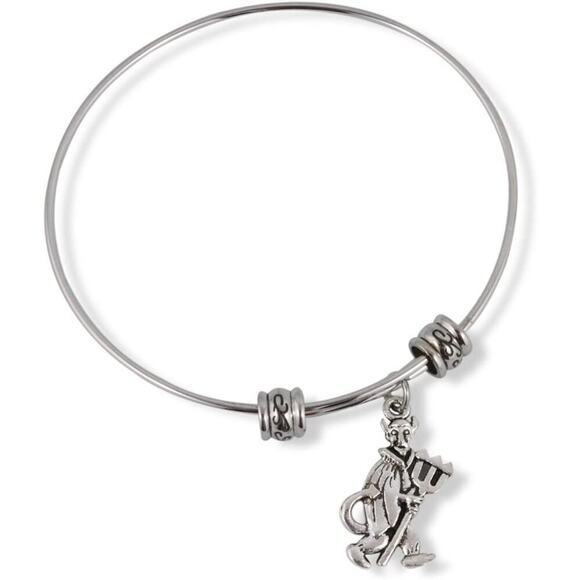 Devil with Pitch Fork Fancy Bracelet Bangle - Picture 1 of 4